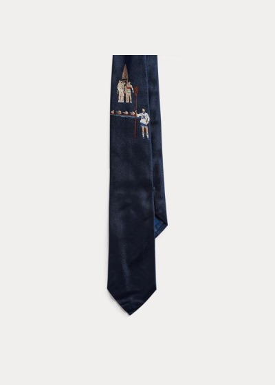 Men's Polo Ralph Lauren Crew-Inspired Silk Ties | 985017FVH